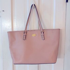 Michael Kors MK Large pale pink tote purse